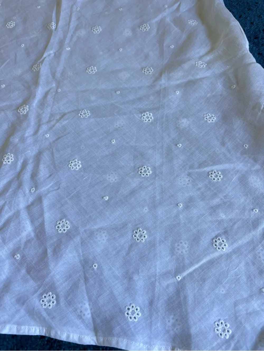 J. Crew White Eyelet Medí Skirt Swim Cover Up